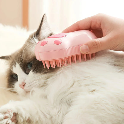 3 in 1 Cat Dog Steamy Brush Steam Brush Electric Sprayer for Massage Pet Grooming Tool Shedding Electric Sprays Massage Combs