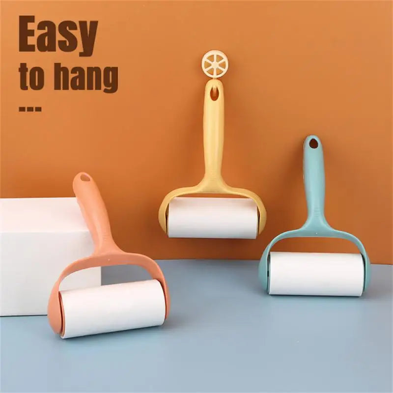 Tearable Roll Paper Sticky Roller Dust Wiper Pet Hair Clothes Carpet Tousle Remover Replaceable Cleaning Brush Accessories