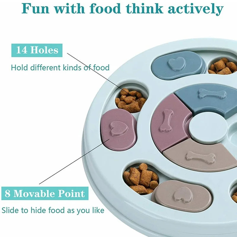 Dog Food Hiding Bowl, Slow Food Training, Dog Educational Toy to Relieve Boredom, Interactive Educational Feeding Toy