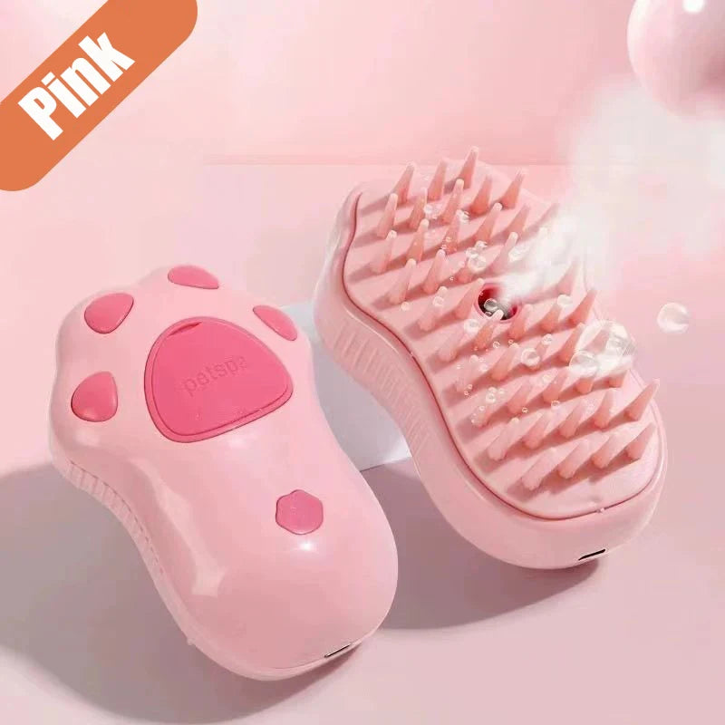 3 in 1 Cat Dog Steamy Brush Steam Brush Electric Sprayer for Massage Pet Grooming Tool Shedding Electric Sprays Massage Combs