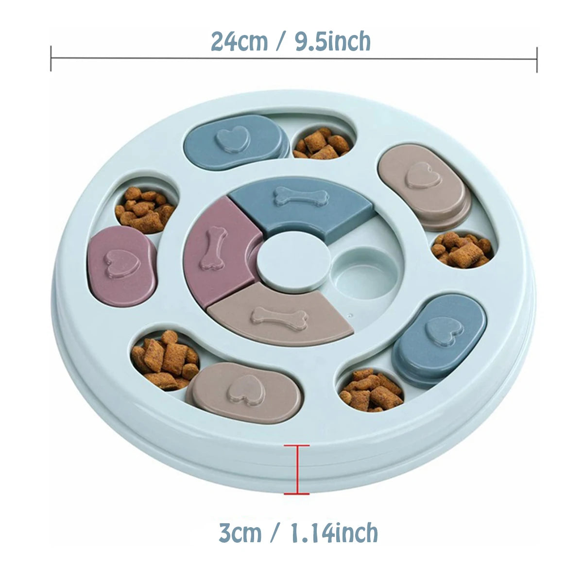 Dog Food Hiding Bowl, Slow Food Training, Dog Educational Toy to Relieve Boredom, Interactive Educational Feeding Toy