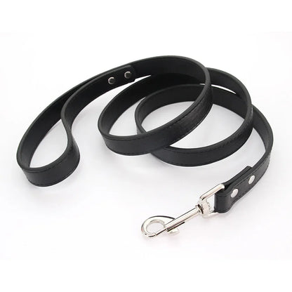 Leather Cat Dog Leashes Colorful Puppy Walking Leashes Harness Collar Lead Rope for Small Medium Large Dogs Pet Supplies 1.2M