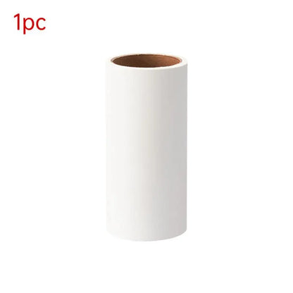 Tearable Roll Paper Sticky Roller Dust Wiper Pet Hair Clothes Carpet Tousle Remover Replaceable Cleaning Brush Accessories