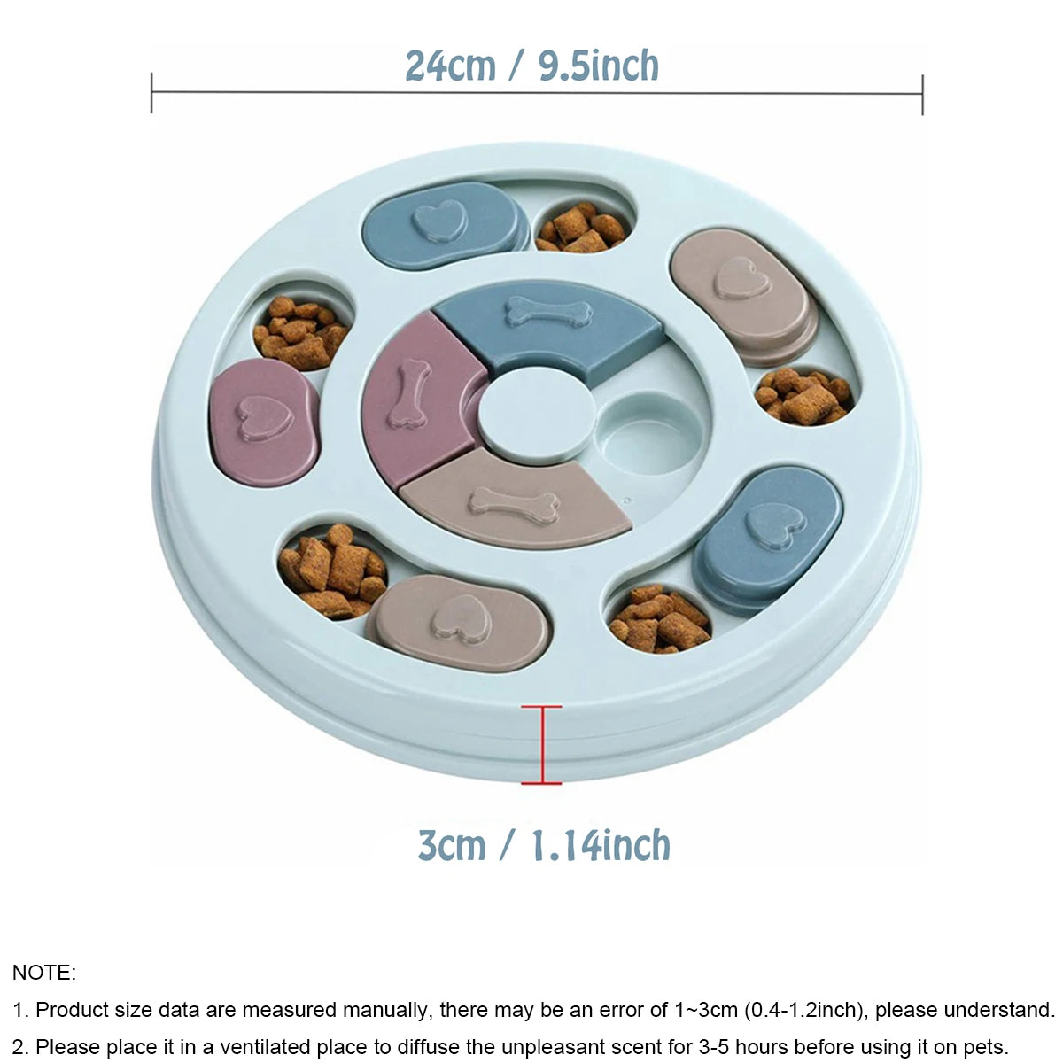 Dog Food Hiding Bowl, Slow Food Training, Dog Educational Toy to Relieve Boredom, Interactive Educational Feeding Toy