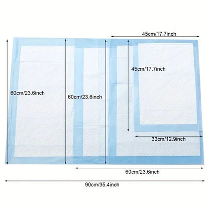 20-100Pcs Super Absorbent Odor-Control Disposable Dog Diapers & Training Pads